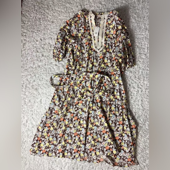 NWT Tory Burch Printed Puffed Sleeve Tunic Dress - Picture 9 of 10